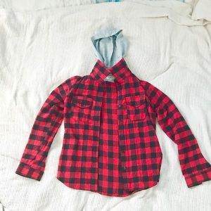 🌸WINDSOR LUMBERJACK FLANNEL ZIP UP HOODIE